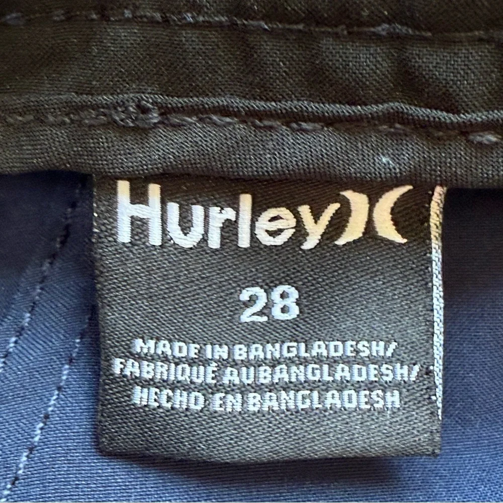 Hurley Blue Hybrid Shorts Quick-Dry Versatile/ board shorts / chino size 28